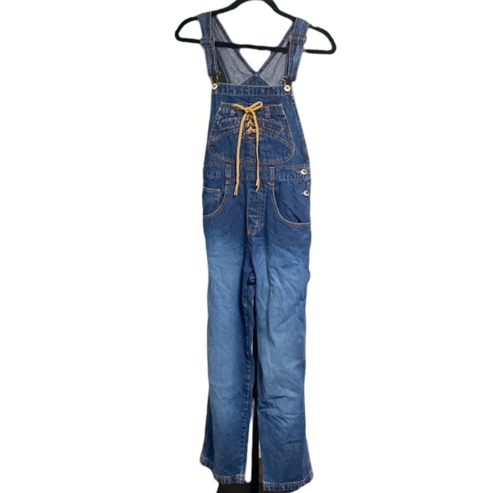 Carolina Blues 90s jean overall bibs size small